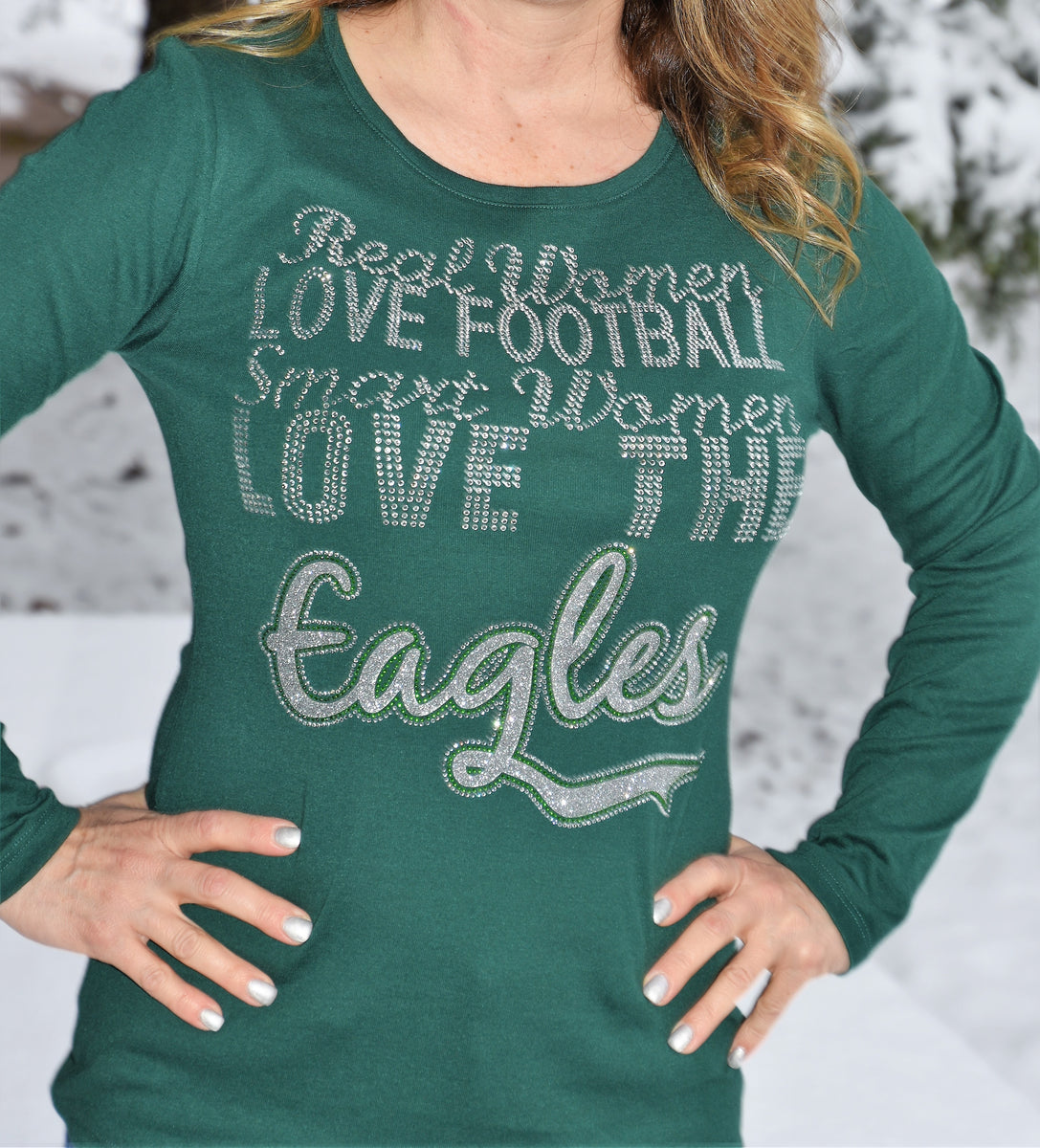 Buy Real Women Love Football smart Women love The Eagles Shirt For