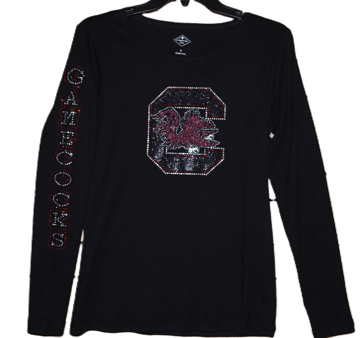 South Carolina Gamecocks rhinestone glitter bling shirt XS, S, M, L, X ...