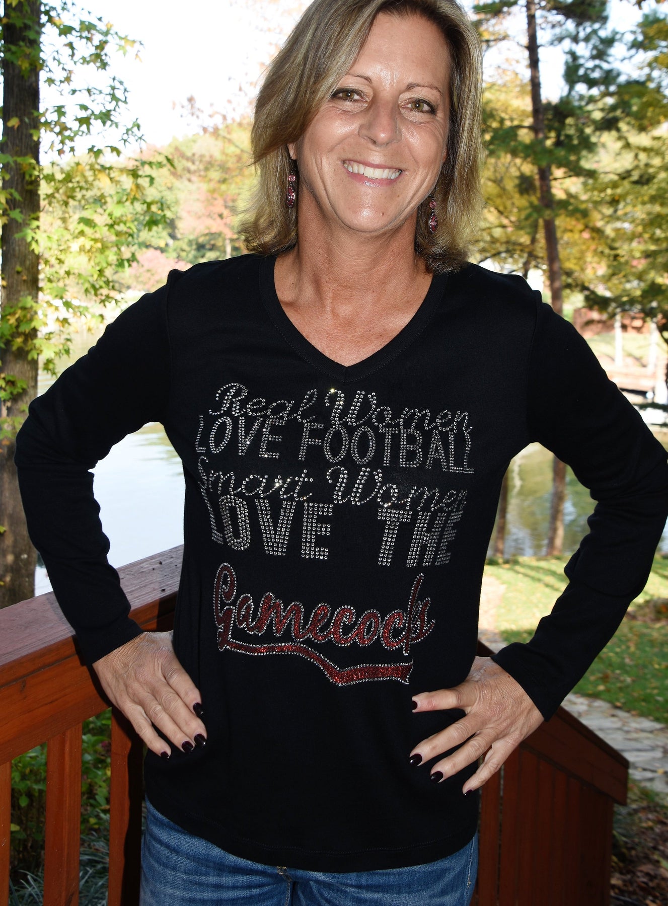 mom football jersey with bling